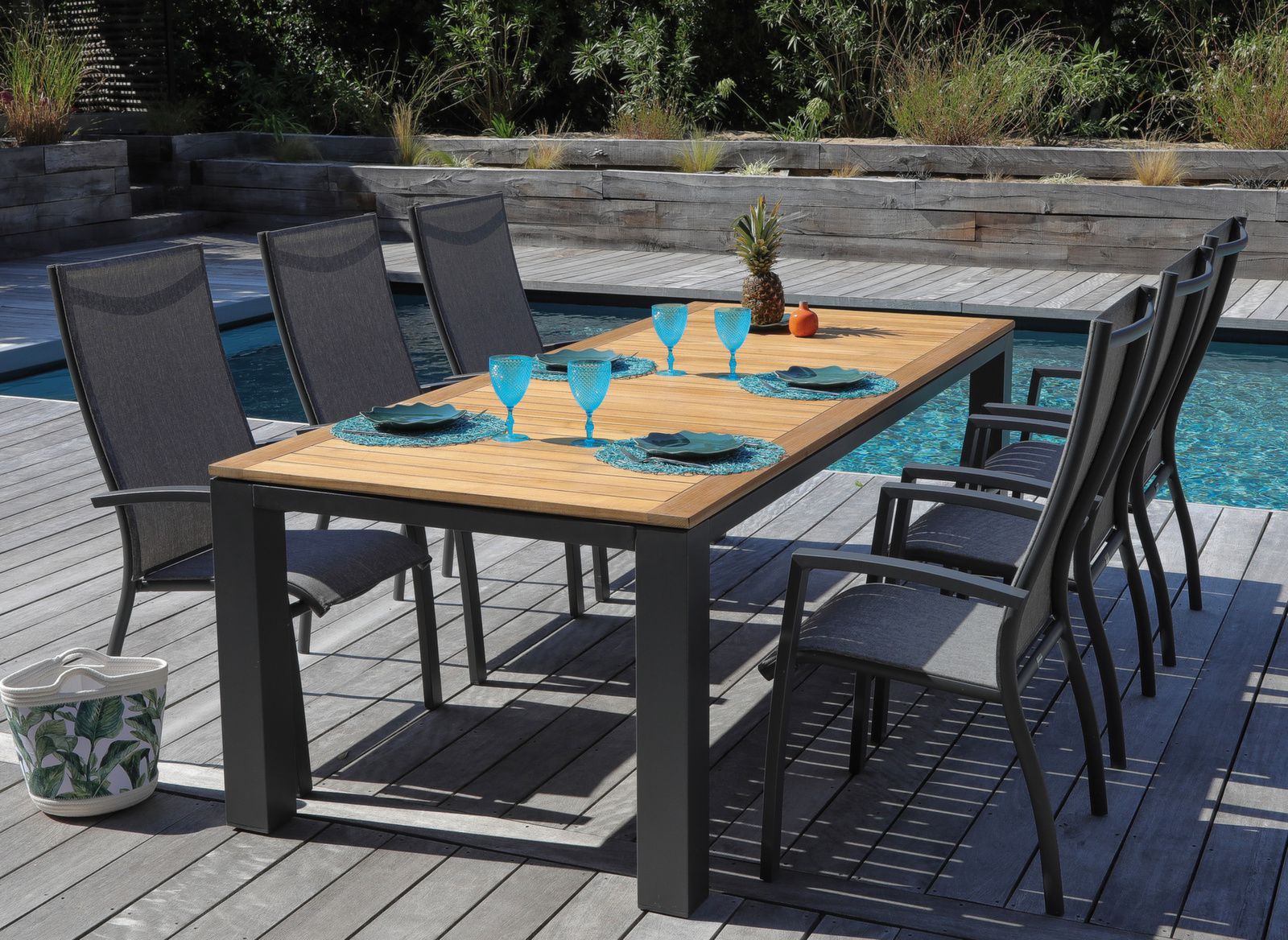 Table Torino 240 Cm Table De Jardin Proloisirs